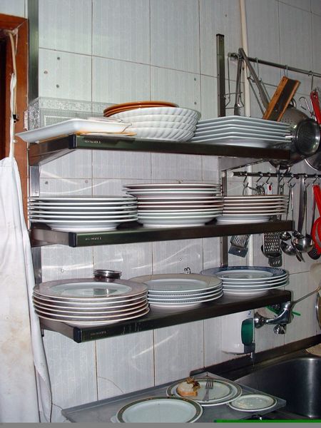 estanteria de acero inoxidable para cocinas